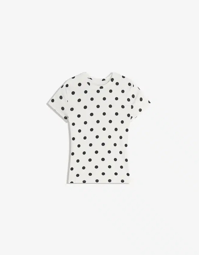 Kurzarm-T-Shirt mit Rundhalsausschnitt – T-Shirts – Damen Kurzarm-T-Shirt mit Rundhalsausschnitt – T-Shirts – Damen