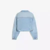 Kurze Denim-Jacke mit Strasssteinen – Jacken und Trenchcoats Kurze Denim-Jacke mit Strasssteinen – Jacken und Trenchcoats