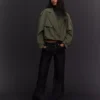 Kurzer Trenchcoat mit Ballon-Effekt – Jacken und Mäntel Kurzer Trenchcoat mit Ballon-Effekt – Jacken und Mäntel