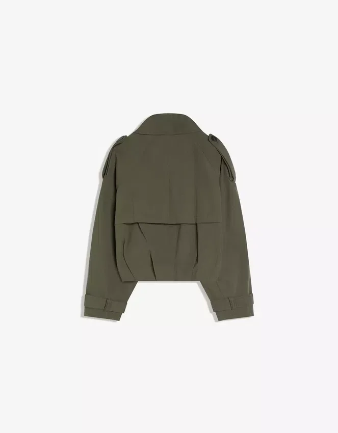Kurzer Trenchcoat mit Ballon-Effekt – Jacken und Mäntel Kurzer Trenchcoat mit Ballon-Effekt – Jacken und Mäntel