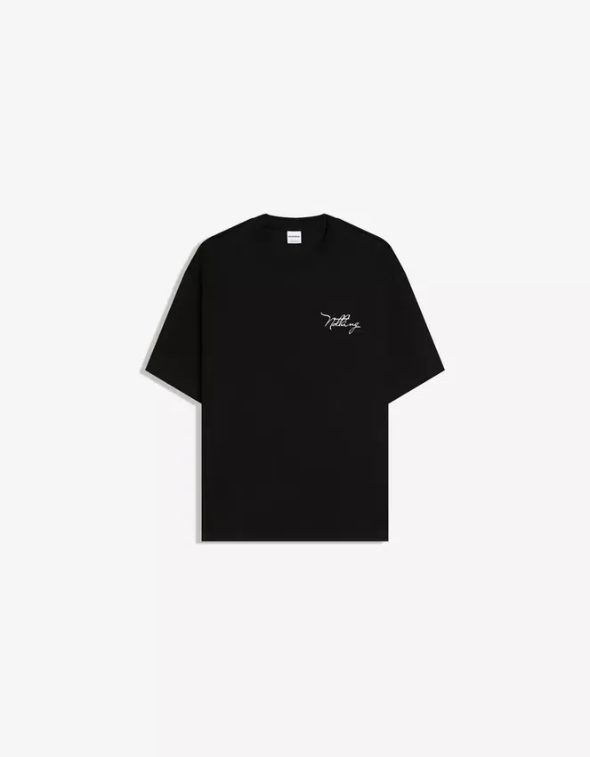 Kurzärmeliges Plüsch-T-Shirt mit Aufdruck – T-Shirts und Poloshirts Kurzärmeliges Plüsch-T-Shirt mit Aufdruck – T-Shirts und Poloshirts
