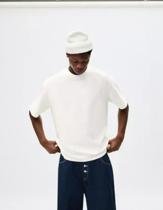 Kurzärmeliges Plüsch-T-Shirt – T-Shirts und Poloshirts Kurzärmeliges Plüsch-T-Shirt – T-Shirts und Poloshirts