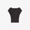 Kurzärmeliges T-Shirt mit asymmetrischem Print Kurzärmeliges T-Shirt mit asymmetrischem Print