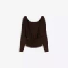 Langarm-T-Shirt mit Raffung – T-Shirts