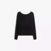 Langarm-T-Shirt mit U-Boot-Ausschnitt und Kummerbund Langarm-T-Shirt mit U-Boot-Ausschnitt und Kummerbund