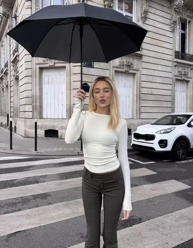 Ausgestellte Bengaline-Hose Ausgestellte Bengaline-Hose