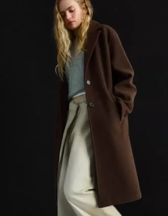 Langer Soft-Touch-Mantel – Jacken und Trenchcoats