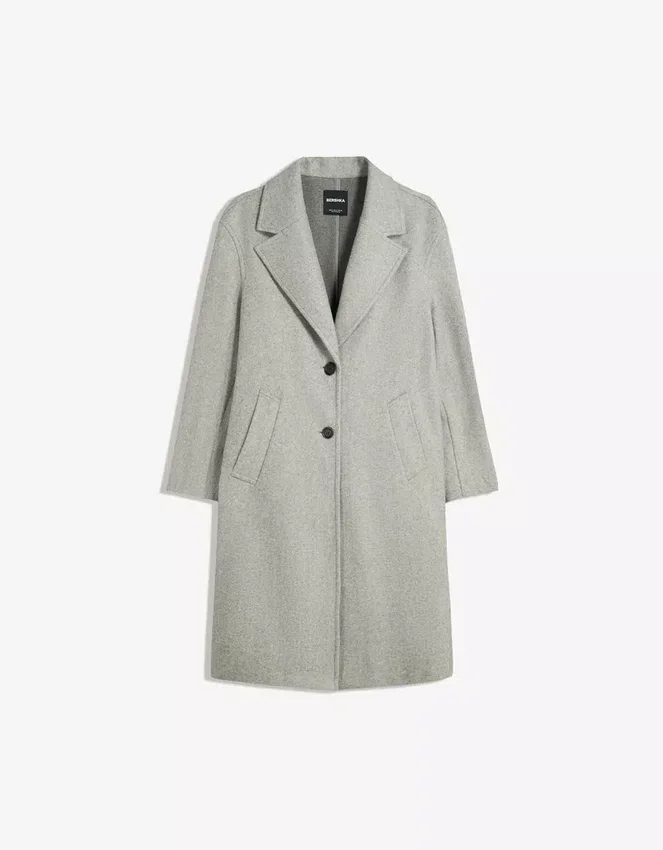Langer Soft-Touch-Mantel – Jacken und Trenchcoats Langer Soft-Touch-Mantel – Jacken und Trenchcoats