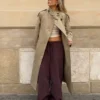 Langer Trenchcoat mit Gürtel Langer Trenchcoat mit Gürtel