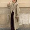 Langer Trenchcoat mit Gürtel Langer Trenchcoat mit Gürtel
