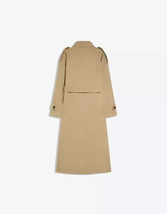Langer Trenchcoat mit Gürtel Langer Trenchcoat mit Gürtel