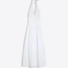 Langes Popeline-Halterkleid