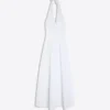 Langes Popeline-Halterkleid