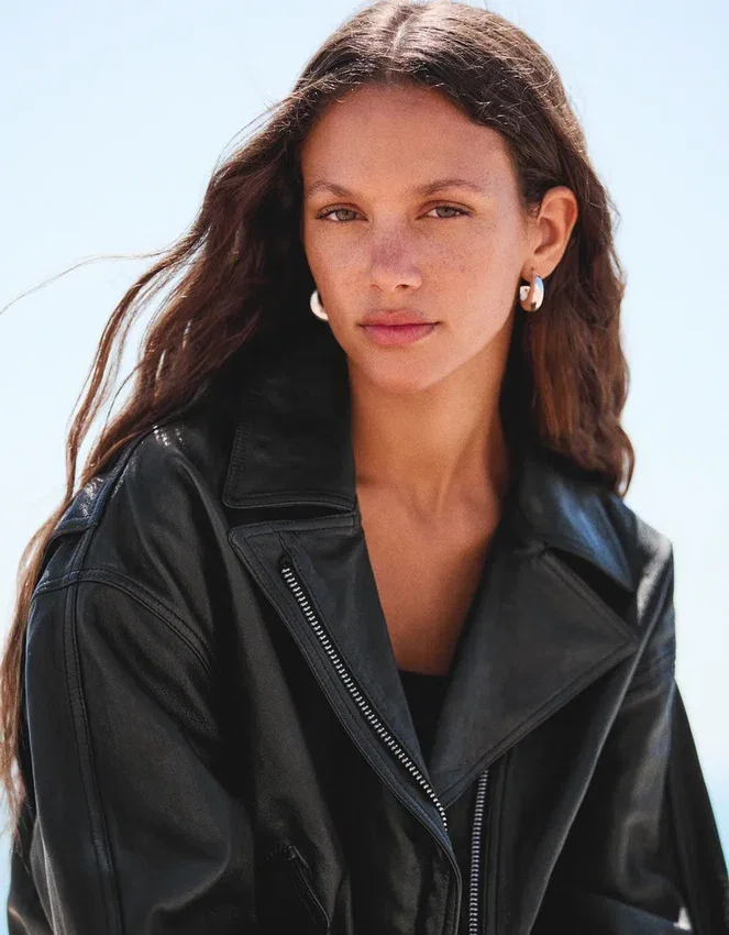 Leather Bikerjacke – Jacken und Trenchcoats Leather Bikerjacke – Jacken und Trenchcoats