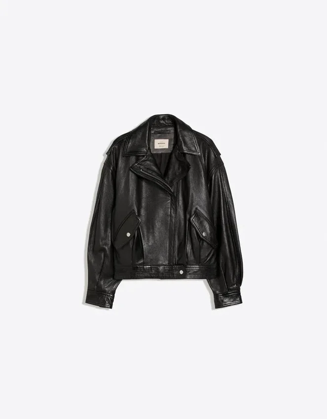 Leather Bikerjacke – Jacken und Trenchcoats Leather Bikerjacke – Jacken und Trenchcoats