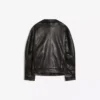 Leather-Jacke mit Trichterkragen – Damen
