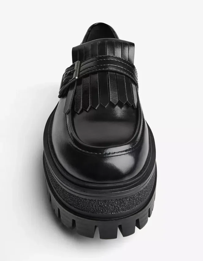 Loafer mit klobiger Sohle und Schnalle – Business Schuhe Loafer mit klobiger Sohle und Schnalle – Business Schuhe