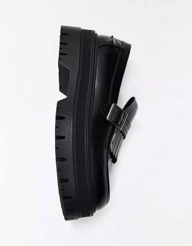 Loafer mit klobiger Sohle und Schnalle – Business Schuhe Loafer mit klobiger Sohle und Schnalle – Business Schuhe