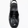 Loafer ohne Ferse mit Quasten – Schuhe Loafer ohne Ferse mit Quasten – Schuhe