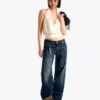 Low-Rise-Jeans mit geradem Bein – Hose Low-Rise-Jeans mit geradem Bein – Hose