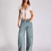 Low-Rise-Jeans mit lockerer Passform