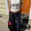 Low-Rise-Jeans mit lockerer Passform