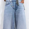 Low-Rise-Jeans mit Wide Leg und Knopfleiste vorne – Hose Low-Rise-Jeans mit Wide Leg und Knopfleiste vorne – Hose