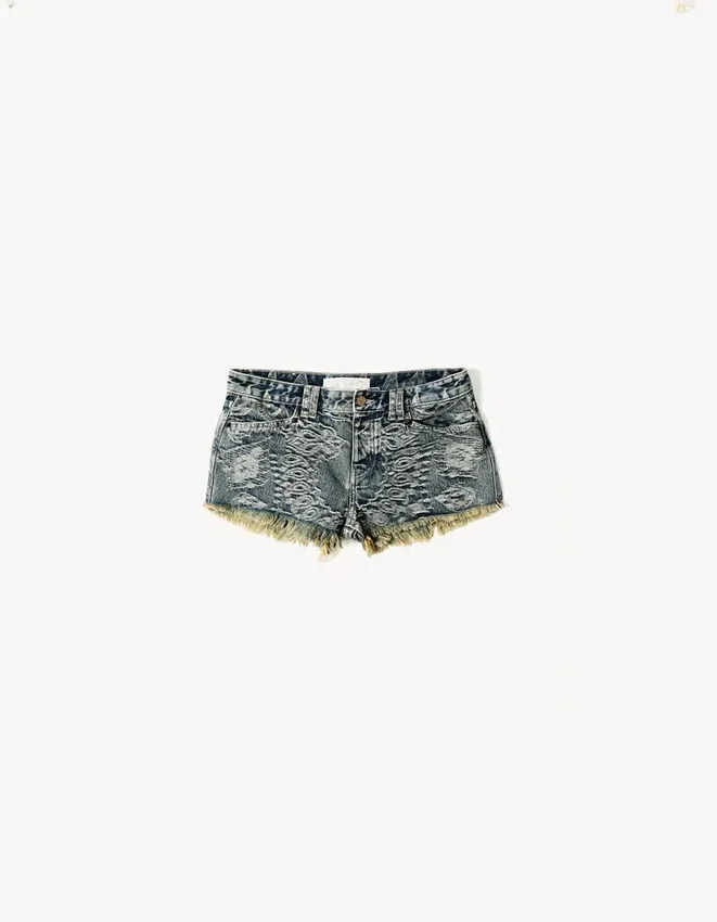 Low-Rise-Shorts Aries X Bershka – #Bershkastyle – Damen Low-Rise-Shorts Aries X Bershka – #Bershkastyle – Damen