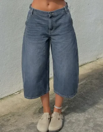 Lässige Denim-Bermuda-Shorts