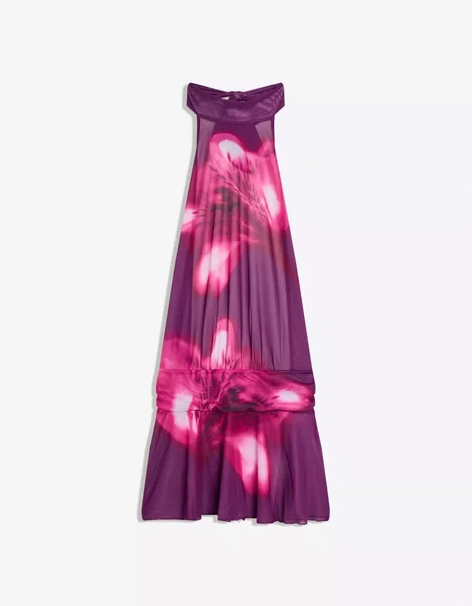 Mesh-Kleid mit offenem Rücken Mesh-Kleid mit offenem Rücken