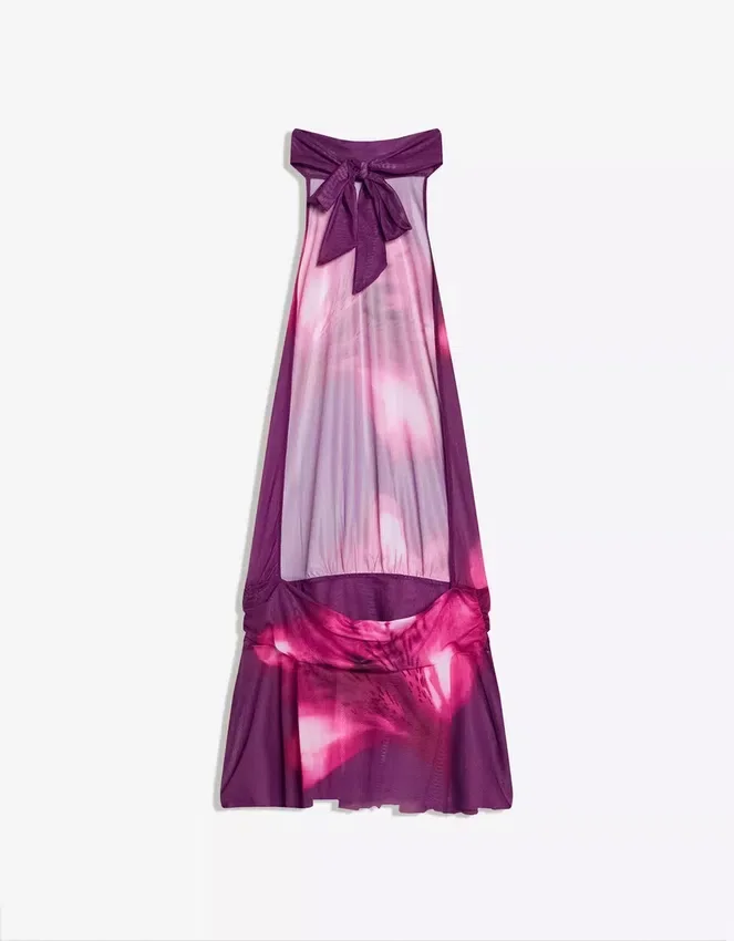 Mesh-Kleid mit offenem Rücken Mesh-Kleid mit offenem Rücken