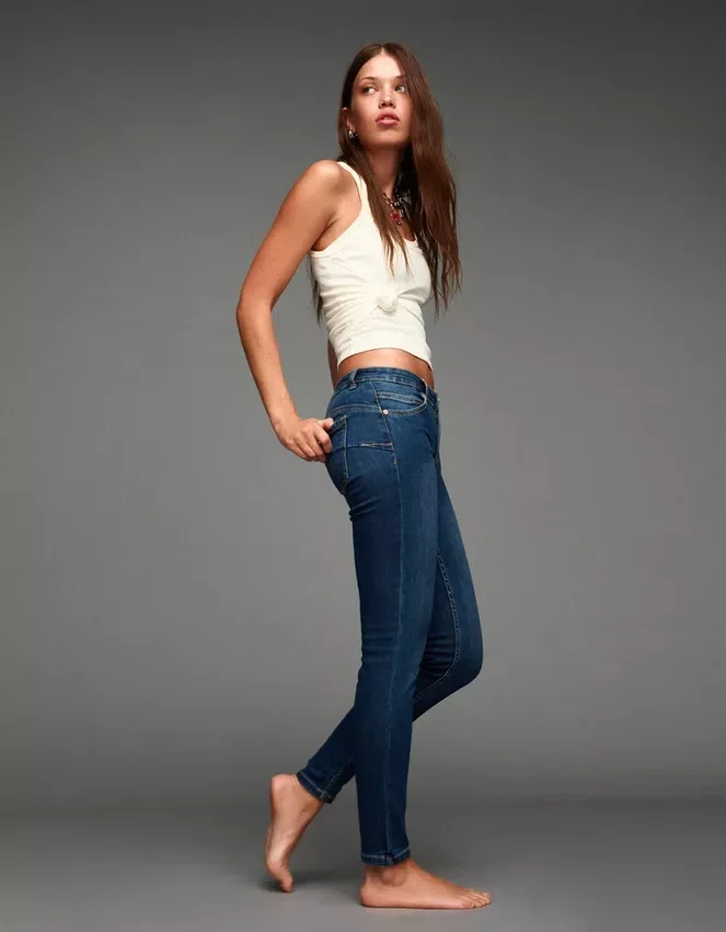 Mid-Rise Push-Up Skinny Jeans – Hose Mid-Rise Push-Up Skinny Jeans – Hose