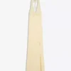 Midi-Kleid aus Leinenmischung mit Neckholder – Kleider und Overalls