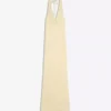 Midi-Kleid aus Leinenmischung mit Neckholder – Kleider und Overalls