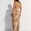 Midi-Kleid aus Tüll mit Animal-Print Midi-Kleid aus Tüll mit Animal-Print