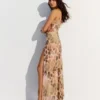 Midi-Kleid aus Tüll mit Animal-Print Midi-Kleid aus Tüll mit Animal-Print