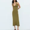 Midi-Kleid mit Neckholder