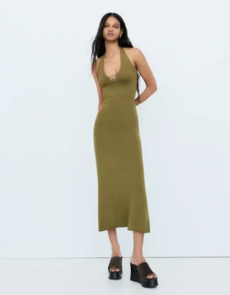 Midi-Kleid mit Neckholder