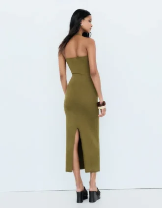 Midi-Kleid mit Neckholder