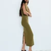 Midi-Kleid mit Neckholder