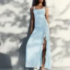 Midi-Kleid mit Spitzenbesatz Midi-Kleid mit Spitzenbesatz