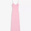 Midi-Kleid mit Trägern und Raffungen – Kleider und Overalls Midi-Kleid mit Trägern und Raffungen – Kleider und Overalls
