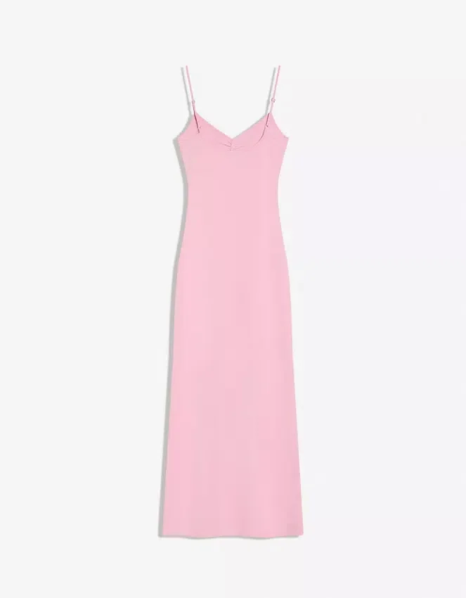 Midi-Kleid mit Trägern und Raffungen – Kleider und Overalls Midi-Kleid mit Trägern und Raffungen – Kleider und Overalls