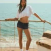 Mini-Denim-Shorts – Denim Mini-Denim-Shorts – Denim