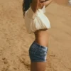 Mini-Denim-Shorts – Denim Mini-Denim-Shorts – Denim