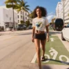 Mini-Shorts mit Pailletten