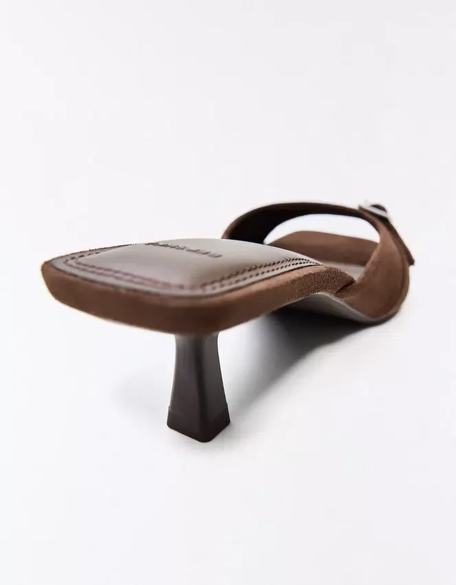 Mules mit Schnallenabsatz – Damen Mules mit Schnallenabsatz – Damen