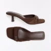 Mules mit Schnallenabsatz – Damen Mules mit Schnallenabsatz – Damen