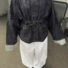 Oversize-Denim-Jacke mit Struktur Oversize-Denim-Jacke mit Struktur