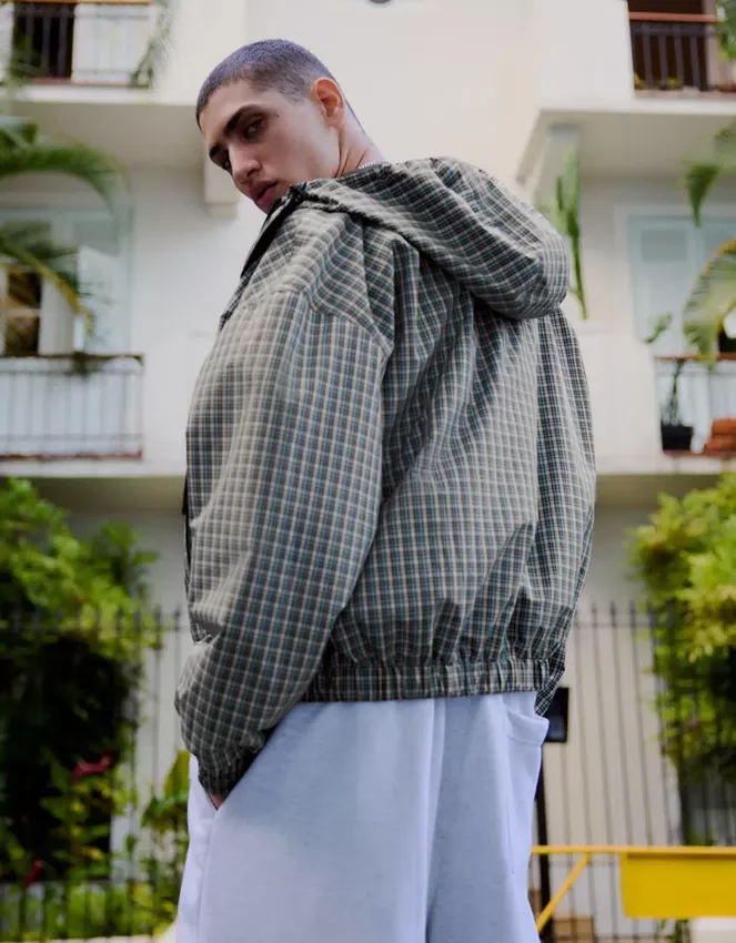Oversize-Funktionsjacke im Karomuster – Jacken Oversize-Funktionsjacke im Karomuster – Jacken